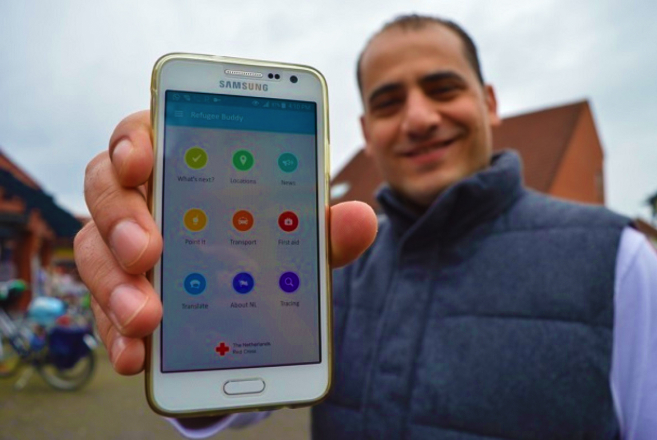 Gebruiker Refugee Buddy App Rode Kruis
